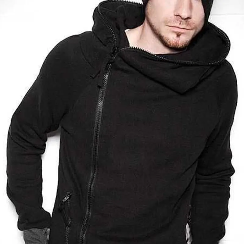 Men's Side Zipper Hooded Casual Long Sleeve Hoodie 25044995U sold by Manly product image thumbnail 3