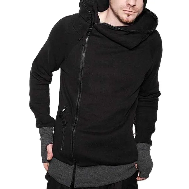 Men's Side Zipper Hooded Casual Long Sleeve Hoodie 25044995U sold by Manly product image thumbnail 2