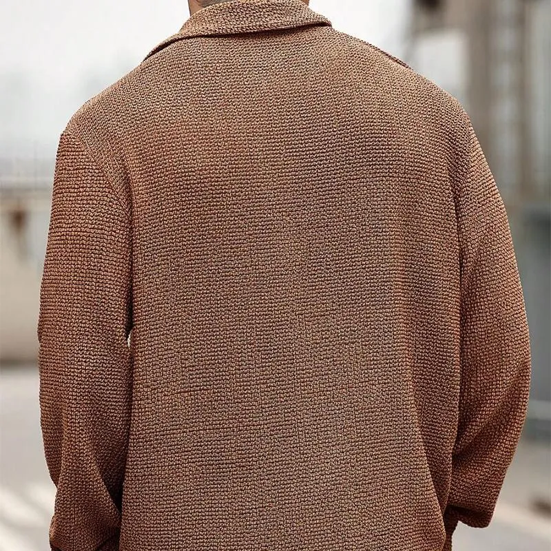 Men's Solid Color Lapel Single Breasted Jacket 54714939X sold by Manly product image thumbnail 2