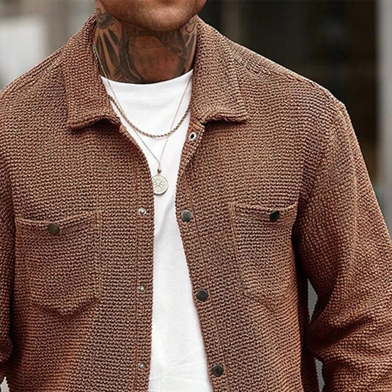 Men's Solid Color Lapel Single Breasted Jacket 54714939X sold by Manly product image thumbnail 3