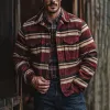Men's Colorblock Striped Lapel Long Sleeve Shirt Jacket 38287330Z sold by Manly