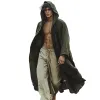 Men's Vintage Casual Linen Hooded Robe 03867297TO sold by Manly