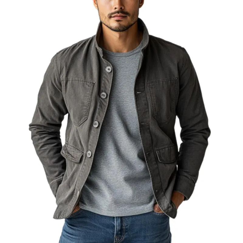 Men's Vintage Washed Multi Pocket Single Breasted Jacket 19257601Y sold by Manly