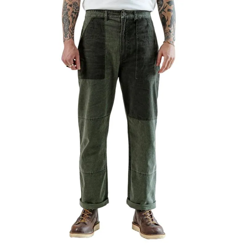 Men's Fashion Patchwork Washed Straight Denim Cargo Pants 14816031Z sold by Manly