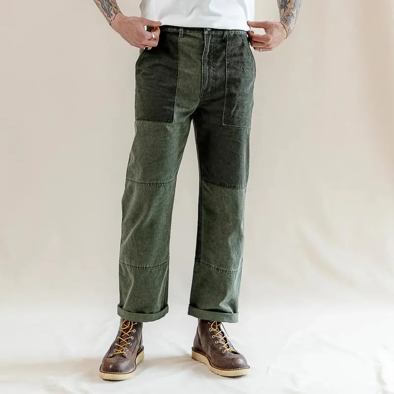 Men's Fashion Patchwork Washed Straight Denim Cargo Pants 14816031Z sold by Manly product image thumbnail 3