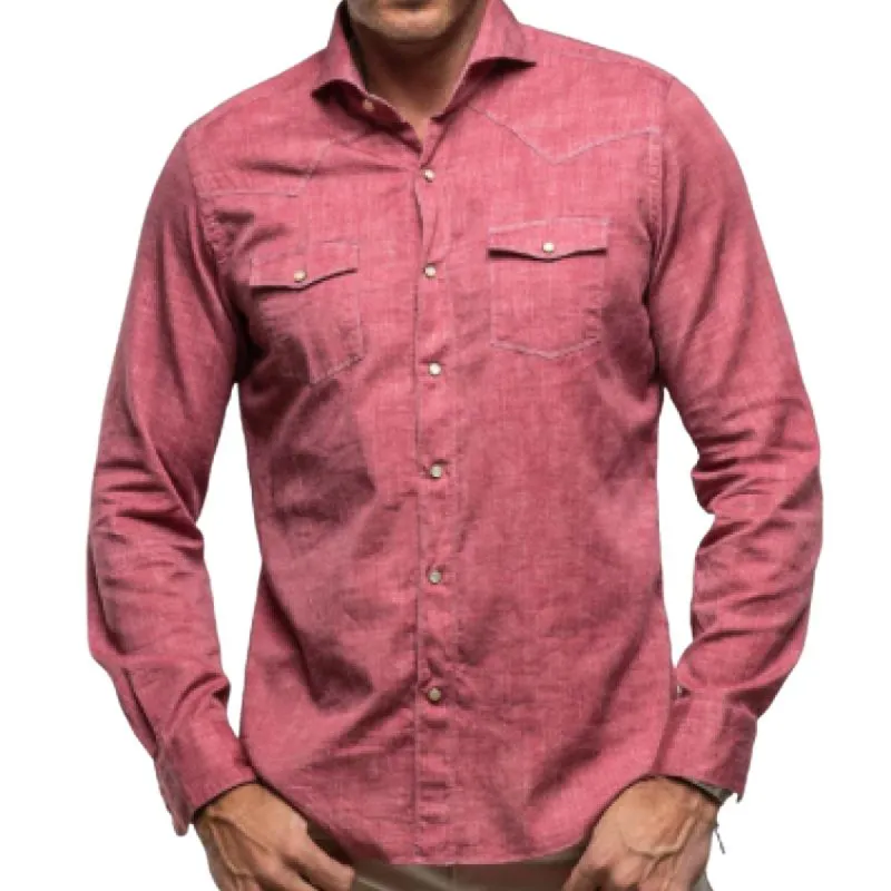 Men's Classic Casual Slub Cotton Long Sleeve Shirt 87723160K sold by Manly