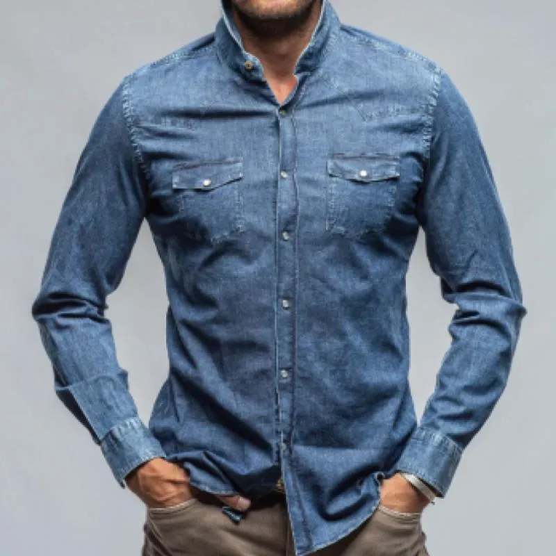 Men's Classic Casual Slub Cotton Long Sleeve Shirt 87723160K sold by Manly product image thumbnail 3