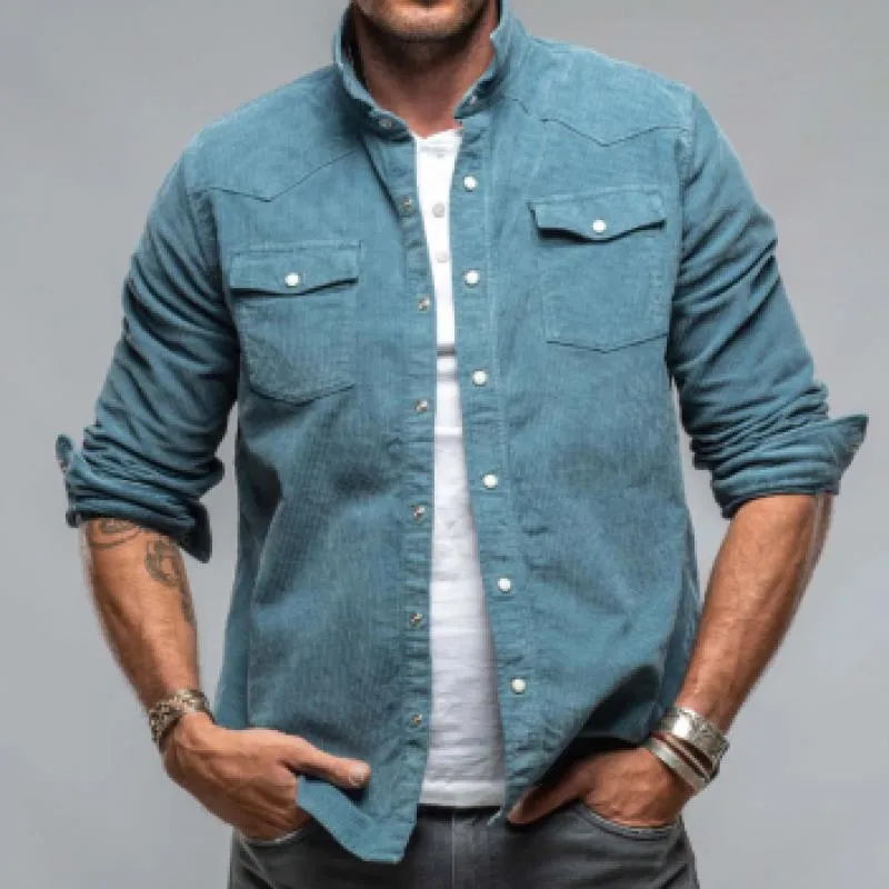 Men's Classic Casual Corduroy Long Sleeve Shirt 58479552K sold by Manly product image thumbnail 3