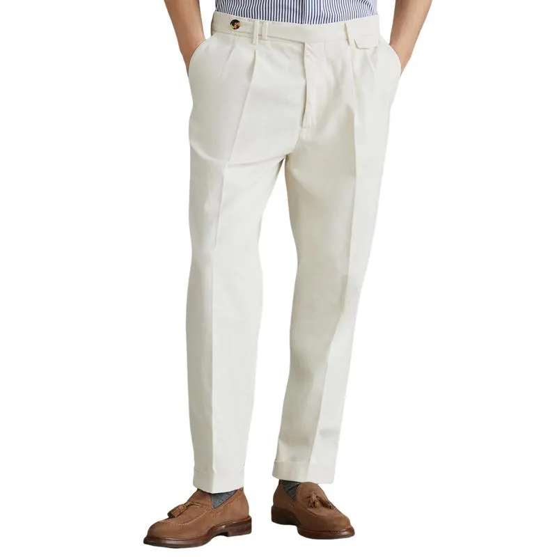 Men's Casual Solid Color Straight Comfort Suit Pants 48841064F sold by Manly