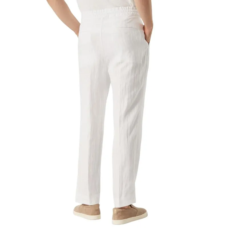 Men's Loose Drawstring Elastic Waist Linen Casual Pants 11796624F sold by Manly product image thumbnail 4