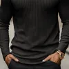 Men's Classic Casual Crew Neck Knitted Long Sleeve T-Shirt 61419460K sold by Manly