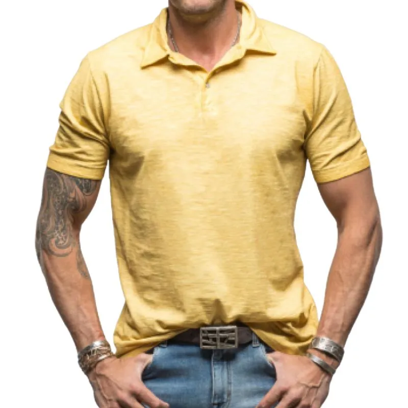 Men's Classic Casual Slim Fit Bamboo Cotton Short Sleeve POLO Shirt 81740268K sold by Manly