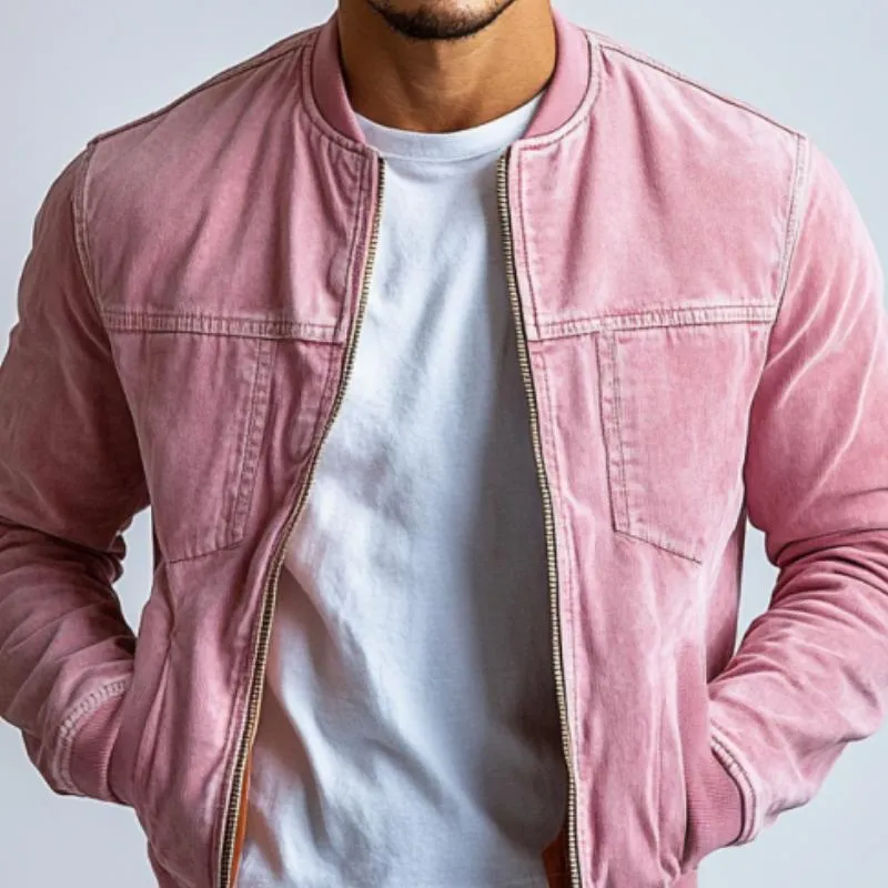 Men's Vintage Washed Lapel Multi Pocket Denim Jacket 95170946Y sold by Manly product image thumbnail 2