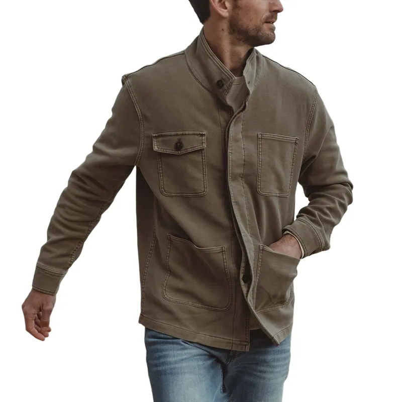 Men's Vintage Lapel Multi Pocket Jacket 22531562Y sold by Manly