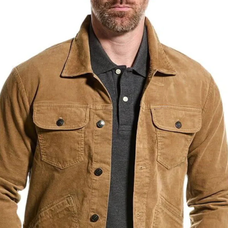 Men's Classic Casual Lapel Multi-Pocket Corduroy Jacket 57409636K sold by Manly product image thumbnail 3