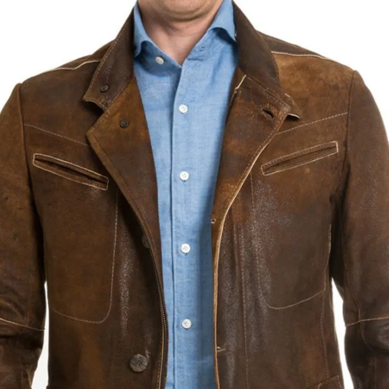 Men's Classic Casual Multi-Pocket Suede Jacket 34490880K sold by Manly product image thumbnail 2