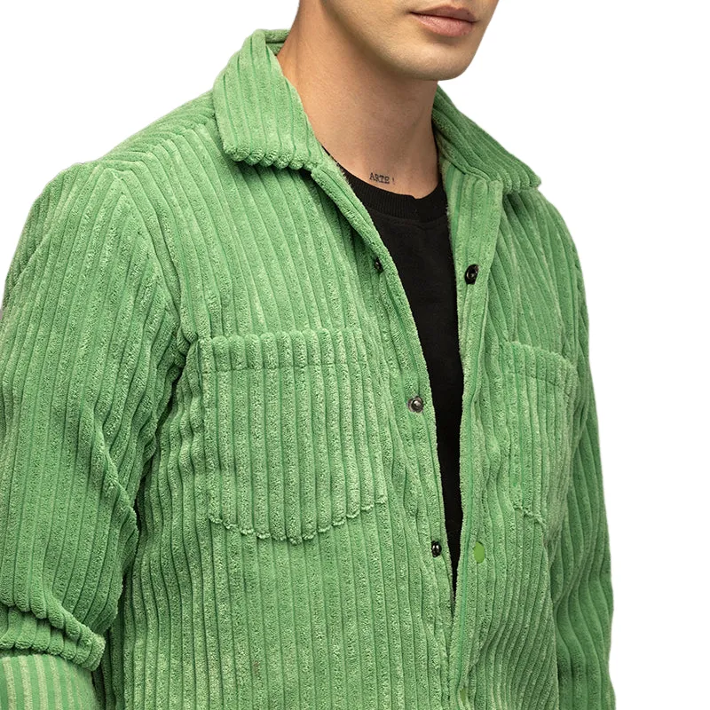 Men's Casual Trendy Lapel Corduroy Long-sleeved Shirt 40117308F sold by Manly product image thumbnail 3