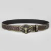 Men's Vintage Western Cowboy Rivet Leather Belt 82719188Y sold by Manly
