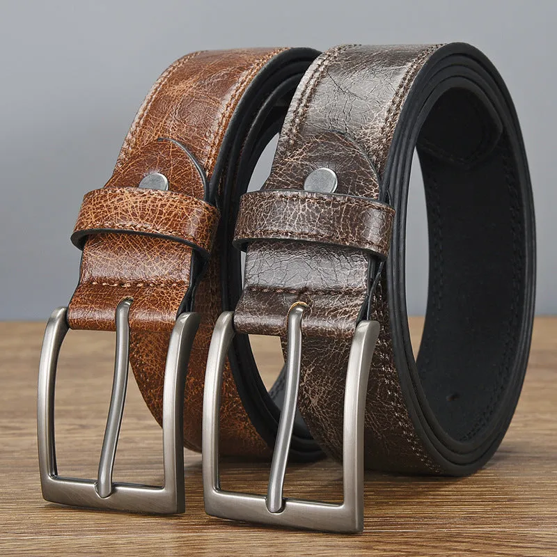 Men's Retro All-match PU Leather Pin Buckle Belt 58699698U sold by Manly product image thumbnail 3