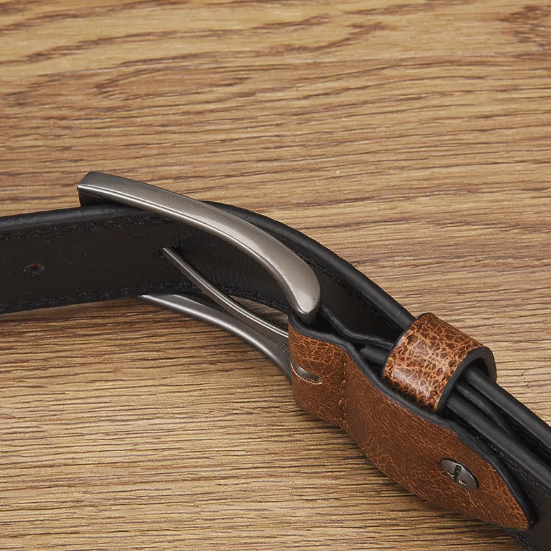 Men's Retro All-match PU Leather Pin Buckle Belt 58699698U sold by Manly product image thumbnail 5