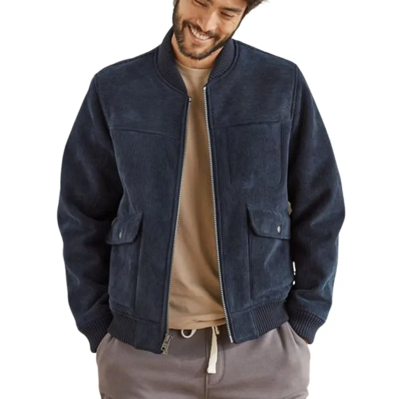 Men's Vintage Navy Corduroy Zip-Up Jacket 53029200U sold by Manly