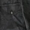 Men's Vintage Black Suede Lapel Zip-Up Jacket 76227740U sold by Manly