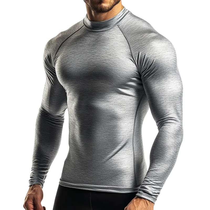 Men's Retro Casual Round Neck Slim Fit Long Sleeve T-Shirt 68061800TO sold by Manly