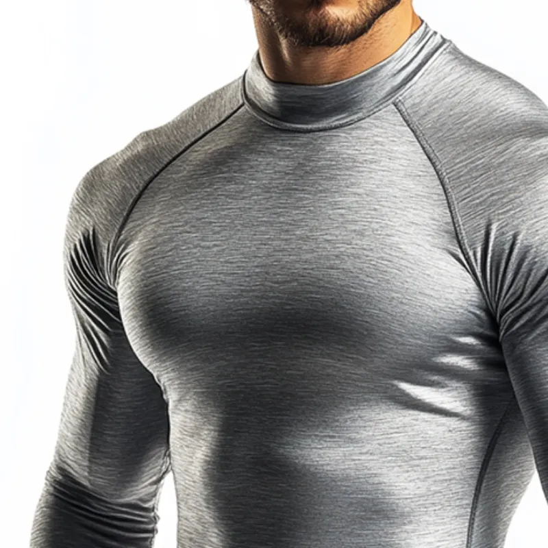 Men's Retro Casual Round Neck Slim Fit Long Sleeve T-Shirt 68061800TO sold by Manly product image thumbnail 2