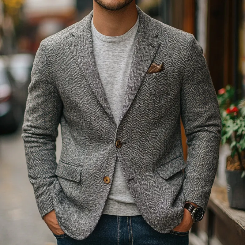 Men's Herringbone Vintage Blazer 19930111X sold by Manly product image thumbnail 2