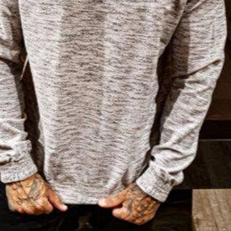 Men's Blended Round Neck Long Sleeve T-shirt 57892903X sold by Manly product image thumbnail 3