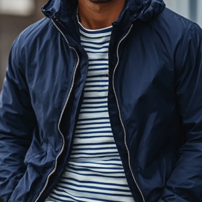 Men's Fashion Windproof Hooded Jacket 53010841Y sold by Manly product image thumbnail 2