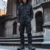 Men's Fashion Denim Long Sleeve Multi-pocket Cargo Jumpsuit 12395329Z sold by Manly