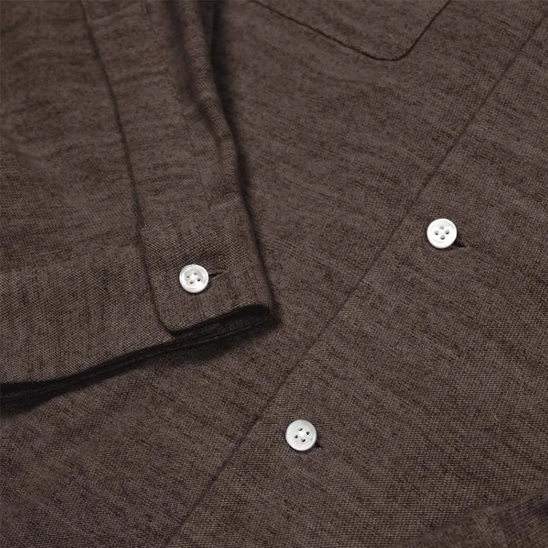 Men's Retro Trend Lapel Long Sleeve Shirt 91500076F sold by Manly product image thumbnail 5