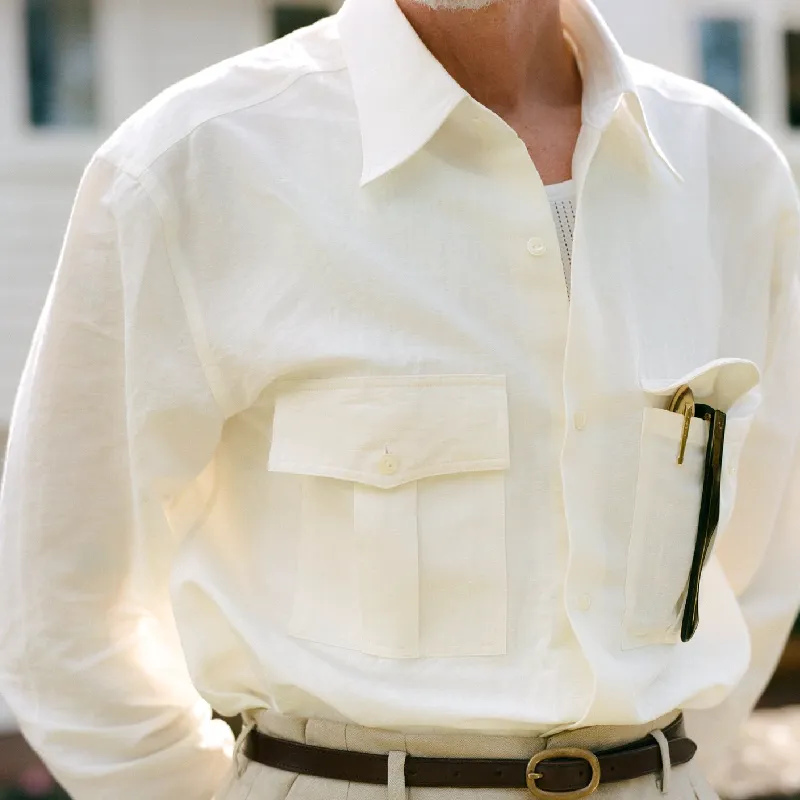 Men's Casual Solid Color Lapel Long Sleeve Shirt 00204528F sold by Manly product image thumbnail 4