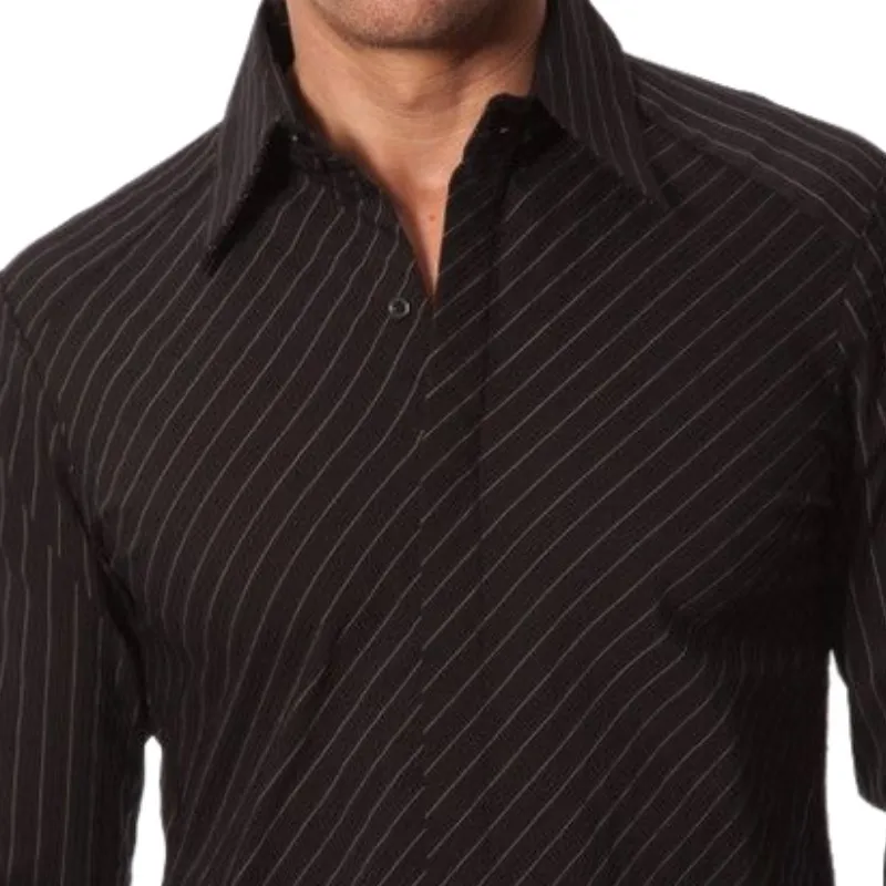 Men's Trendy Twill Lapel Long-sleeved Shirt 30245273F sold by Manly product image thumbnail 2