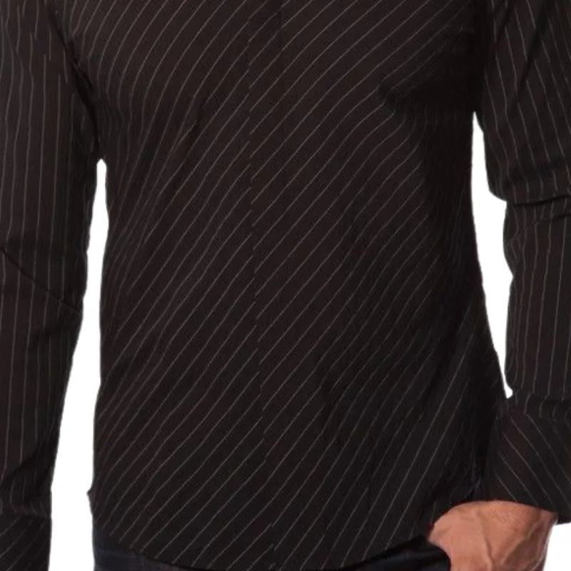 Men's Trendy Twill Lapel Long-sleeved Shirt 30245273F sold by Manly product image thumbnail 3