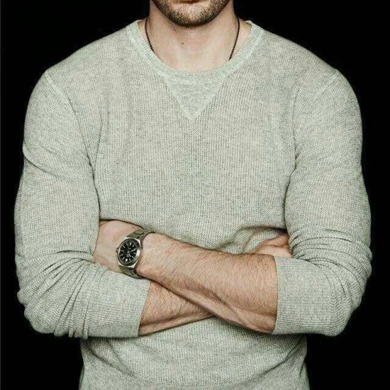 Men's Classic Casual Round Neck Slim Fit Sweatshirt 63619607K sold by Manly product image thumbnail 4