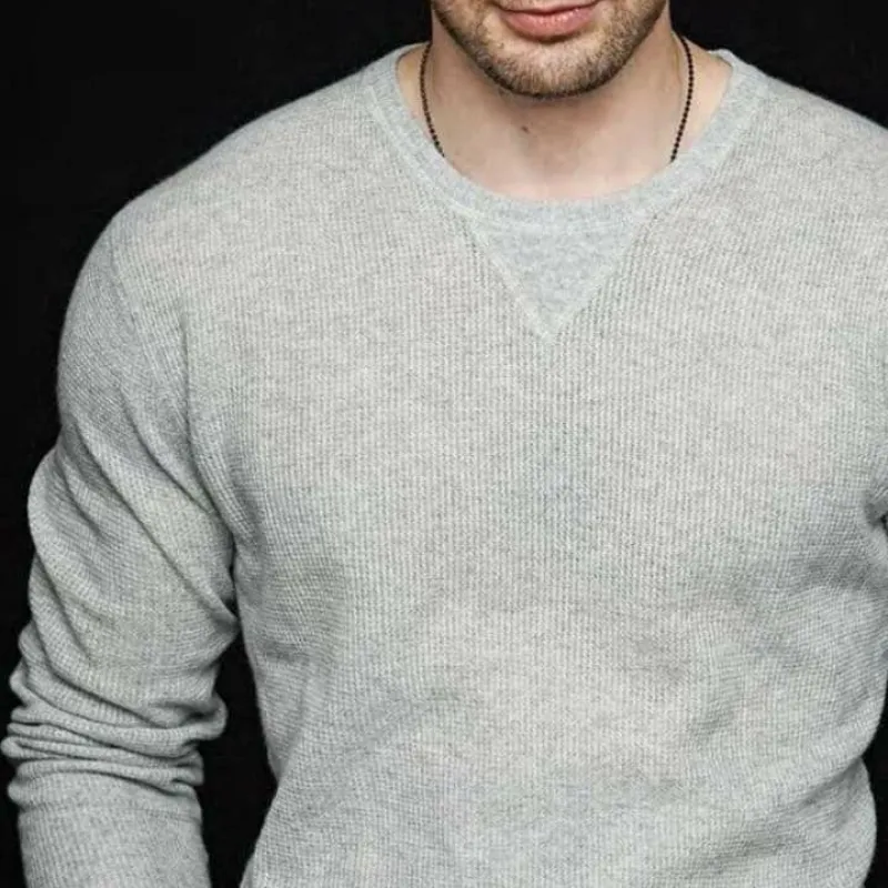 Men's Classic Casual Round Neck Slim Fit Sweatshirt 63619607K sold by Manly product image thumbnail 3