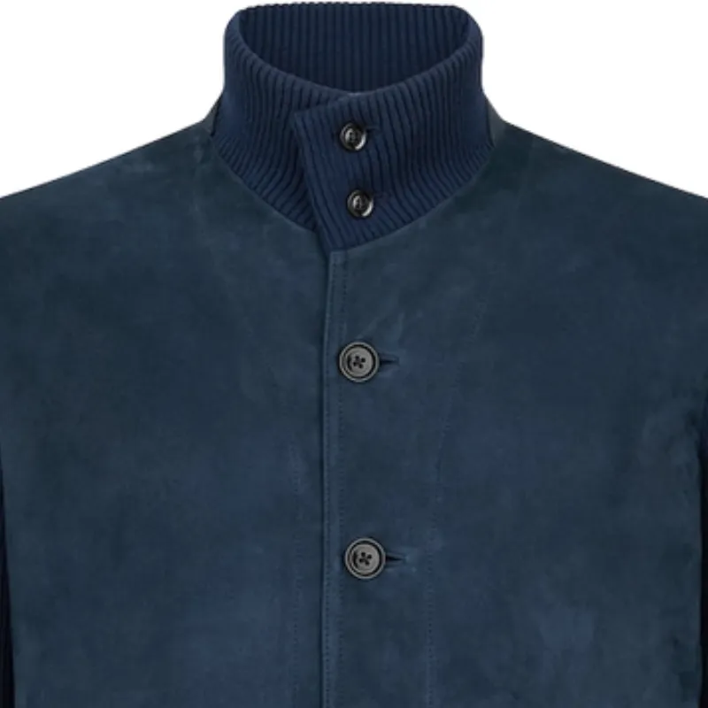 Men's Vintage Fashion Suede Stand Collar Jacket 50250190F sold by Manly product image thumbnail 2