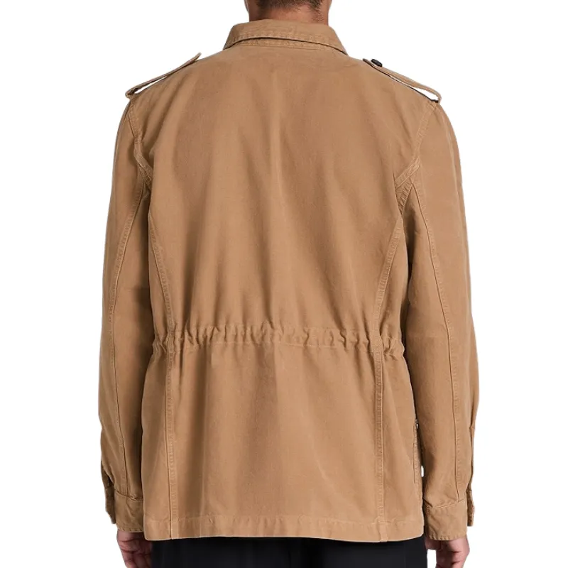 Men's Vintage Casual Multi-Pocket Lapel Single Breasted Canvas Jacket 98665989F sold by Manly product image thumbnail 3