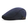 Men's Casual Cotton Breathable Colorblock Trim Beret 36503847M sold by Manly
