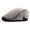 Men's Casual Cotton Breathable Colorblock Trim Beret 36503847M sold by Manly