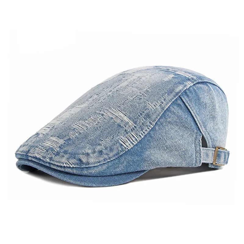 Men's Vintage Washed and Distressed Denim Beret 59122956M sold by Manly product image thumbnail 3