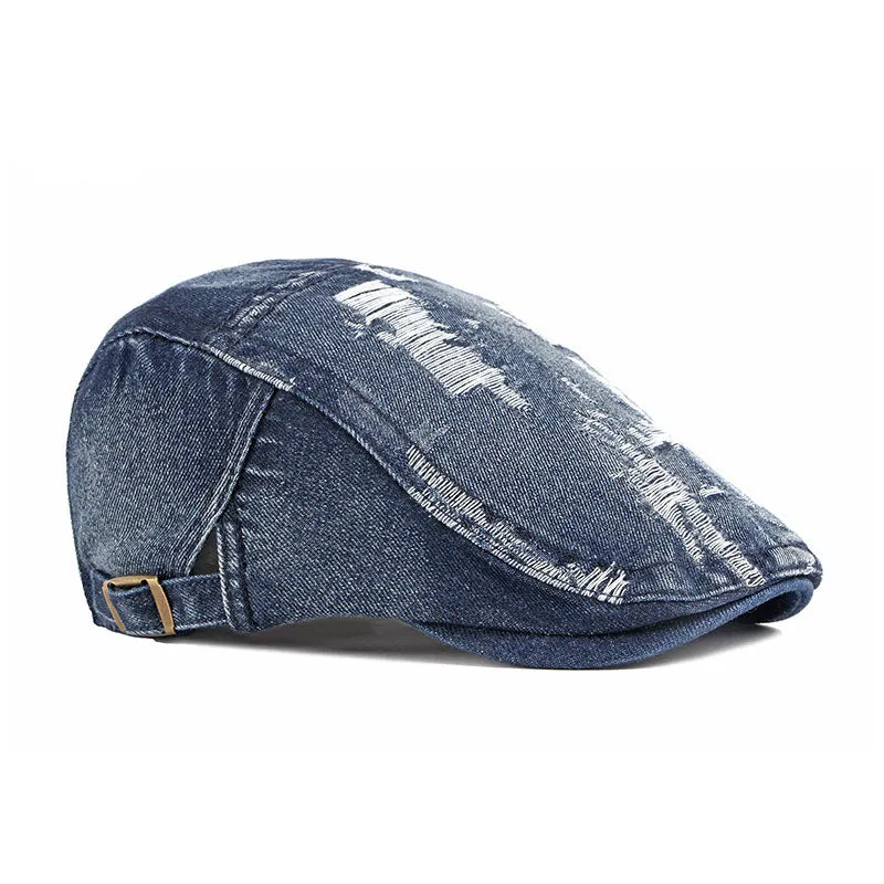 Men's Vintage Washed and Distressed Denim Beret 59122956M sold by Manly product image thumbnail 5