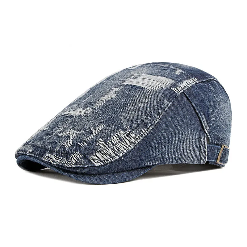 Men's Vintage Washed and Distressed Denim Beret 59122956M sold by Manly product image thumbnail 4