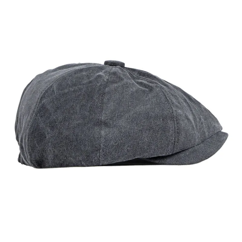 Men's Retro Casual Washed Cotton Newsboy Cap 31367605M sold by Manly product image thumbnail 4