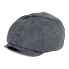 Men's Retro Casual Washed Cotton Newsboy Cap 31367605M sold by Manly