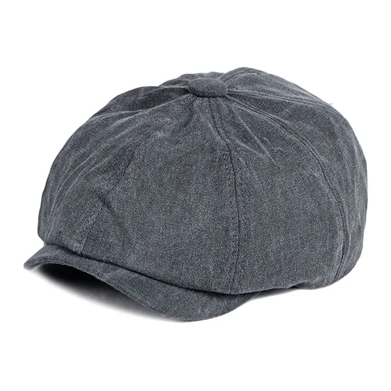Men's Retro Casual Washed Cotton Newsboy Cap 31367605M sold by Manly product image thumbnail 3
