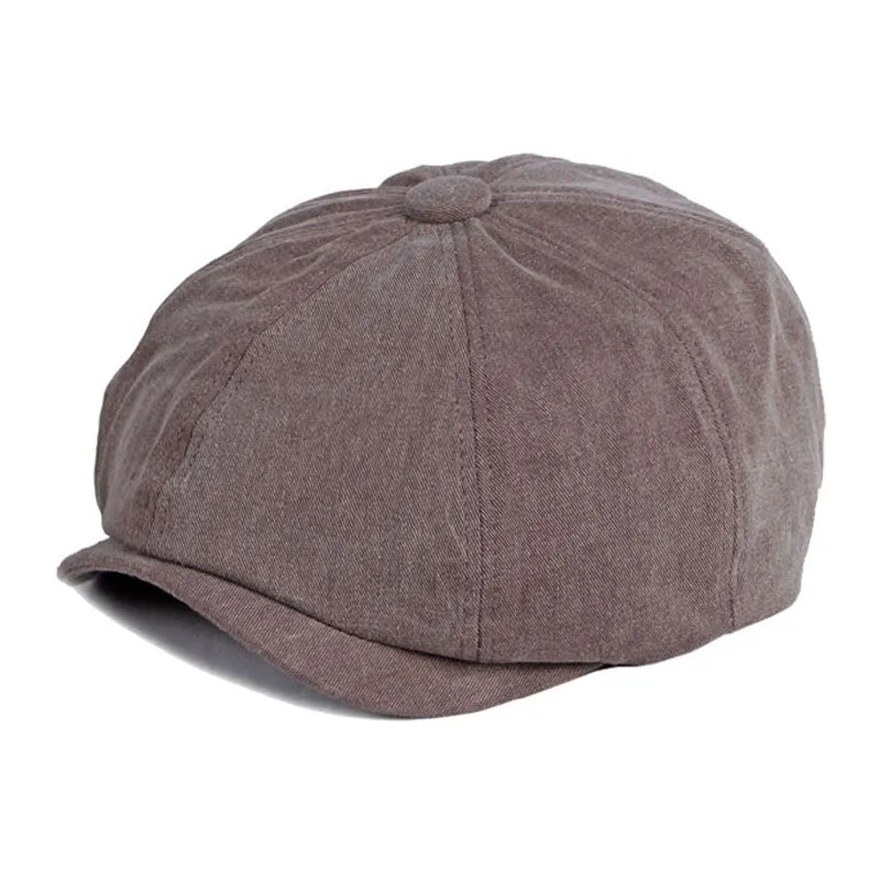Men's Retro Casual Washed Cotton Newsboy Cap 31367605M sold by Manly product image thumbnail 2