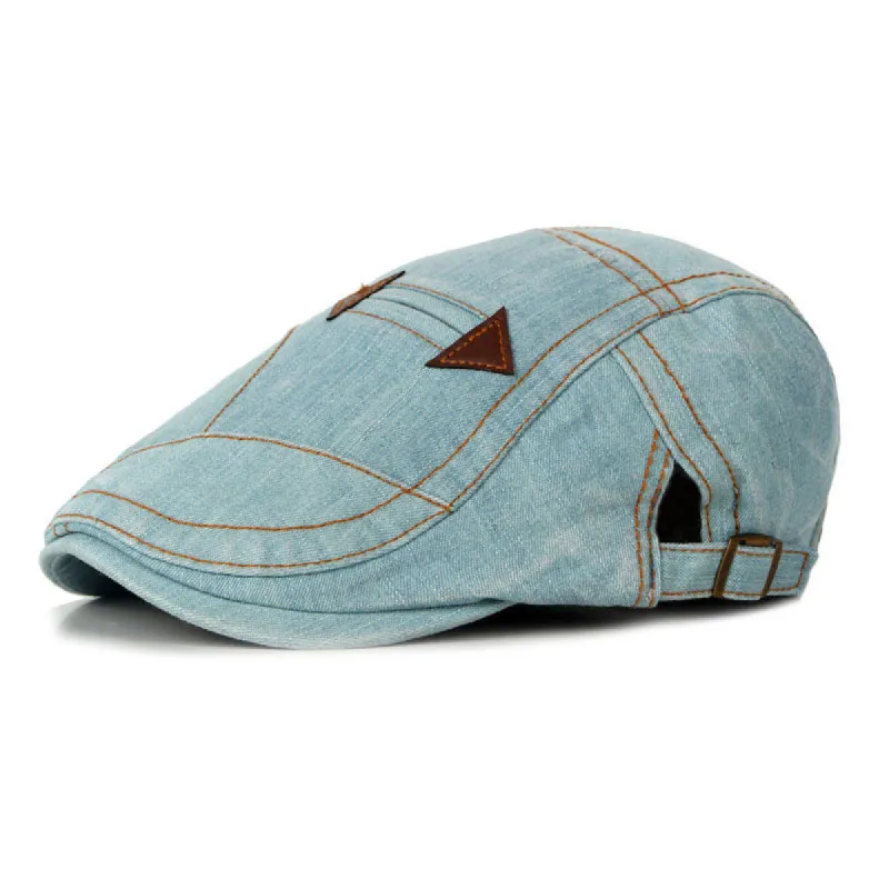 Men's Casual Outdoor Washed Distressed Denim Beret 80149070M sold by Manly